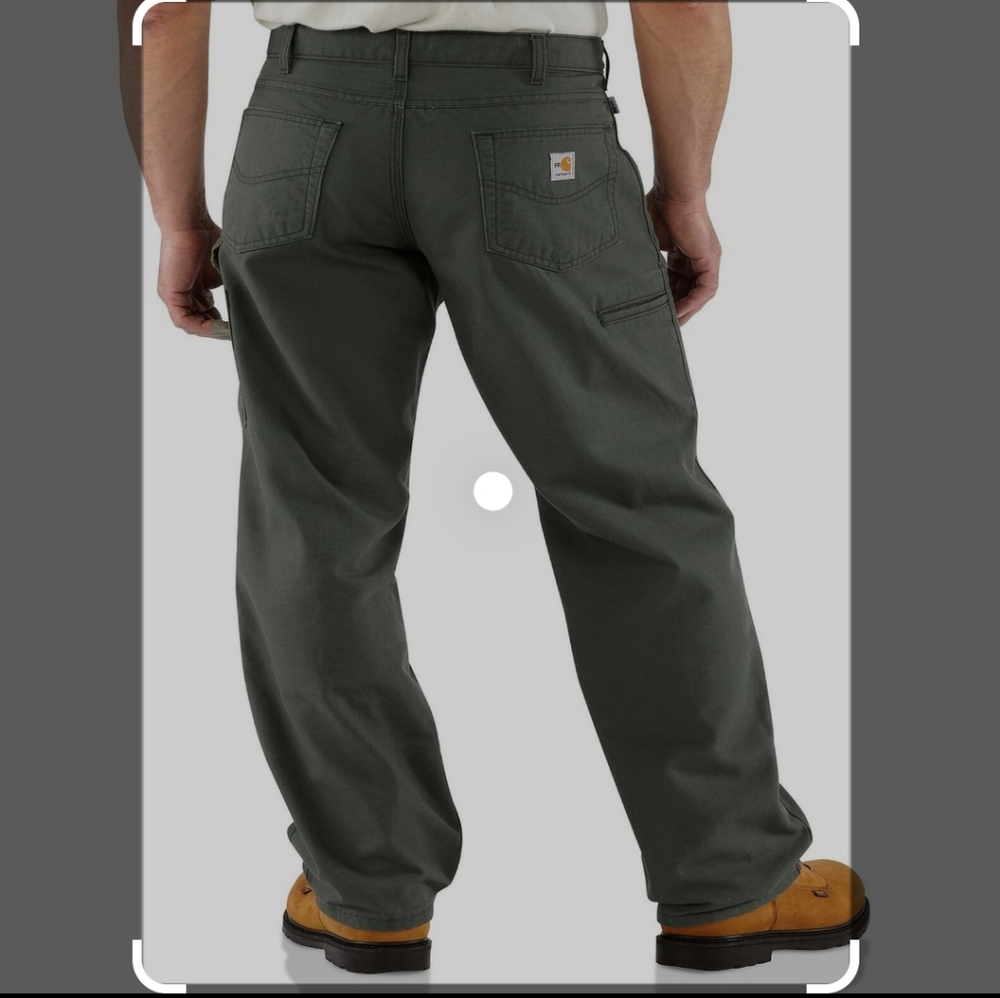 Carhartt men's  Grey 32x32 used work pant